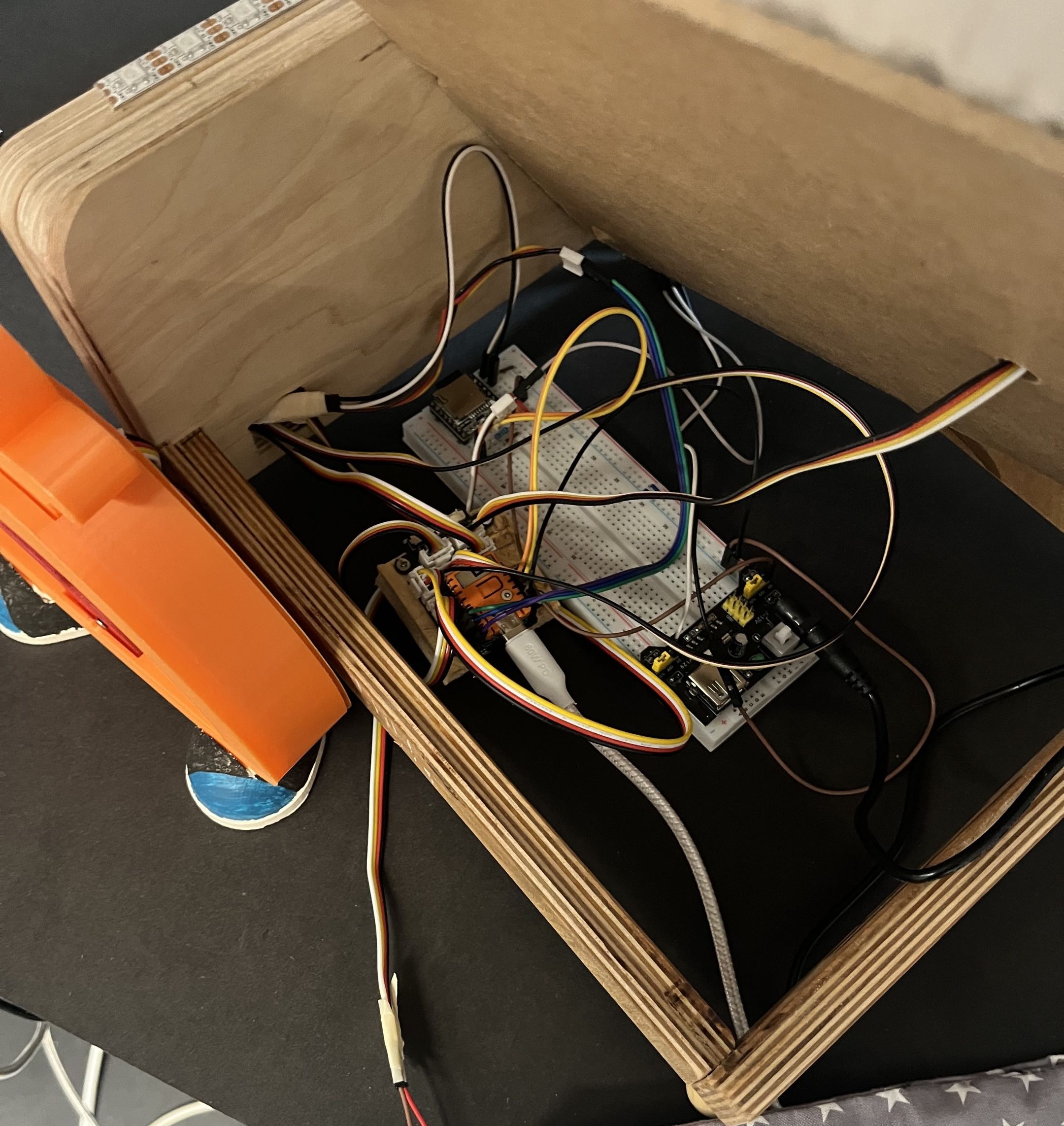 Wiring inside the final model