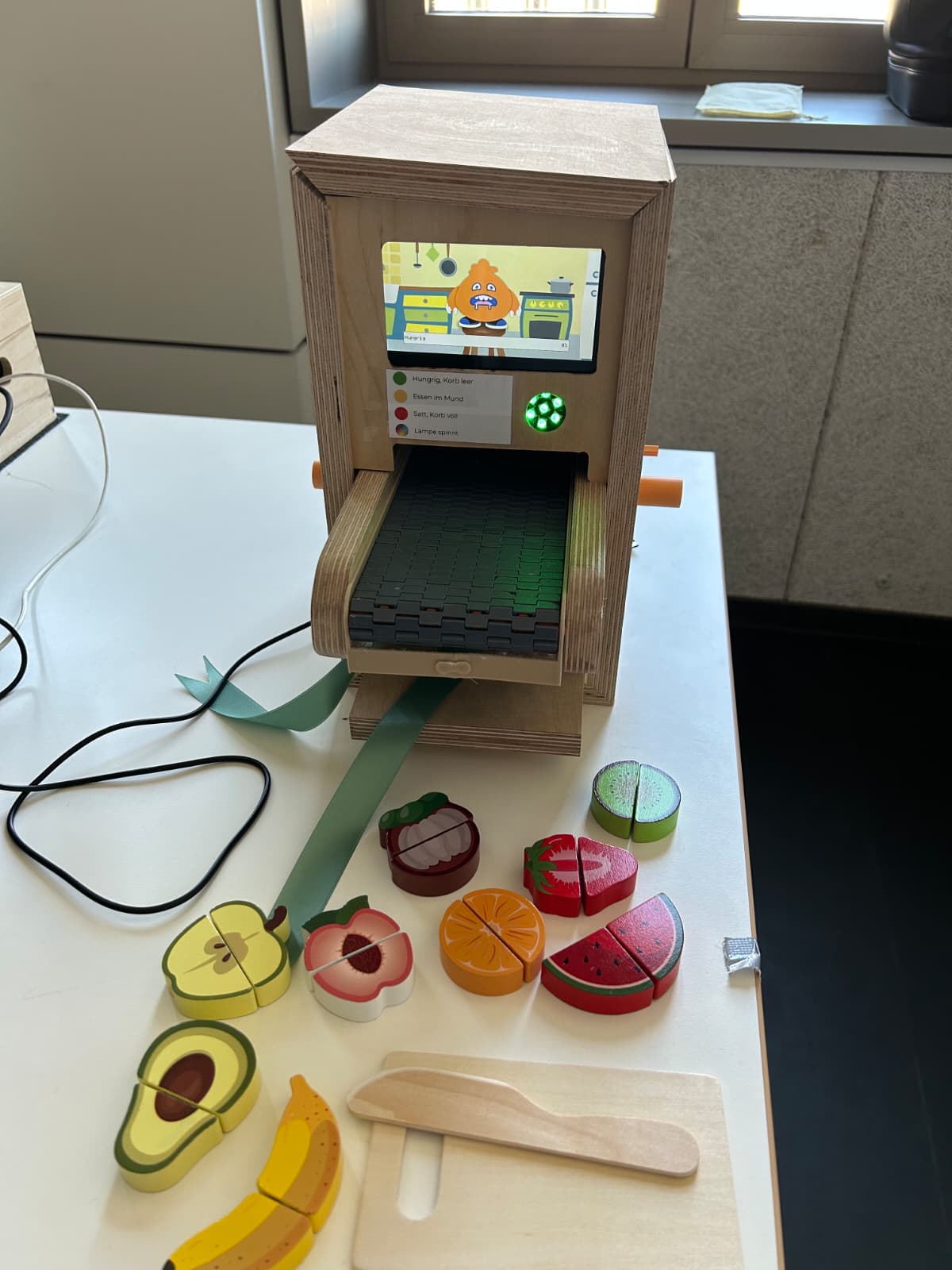 Figure 5&colon; Final prototype with food