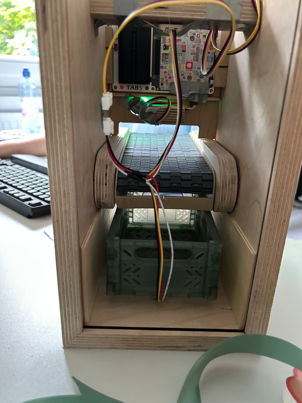 Figure 4&colon; Wires and sensors inside the model