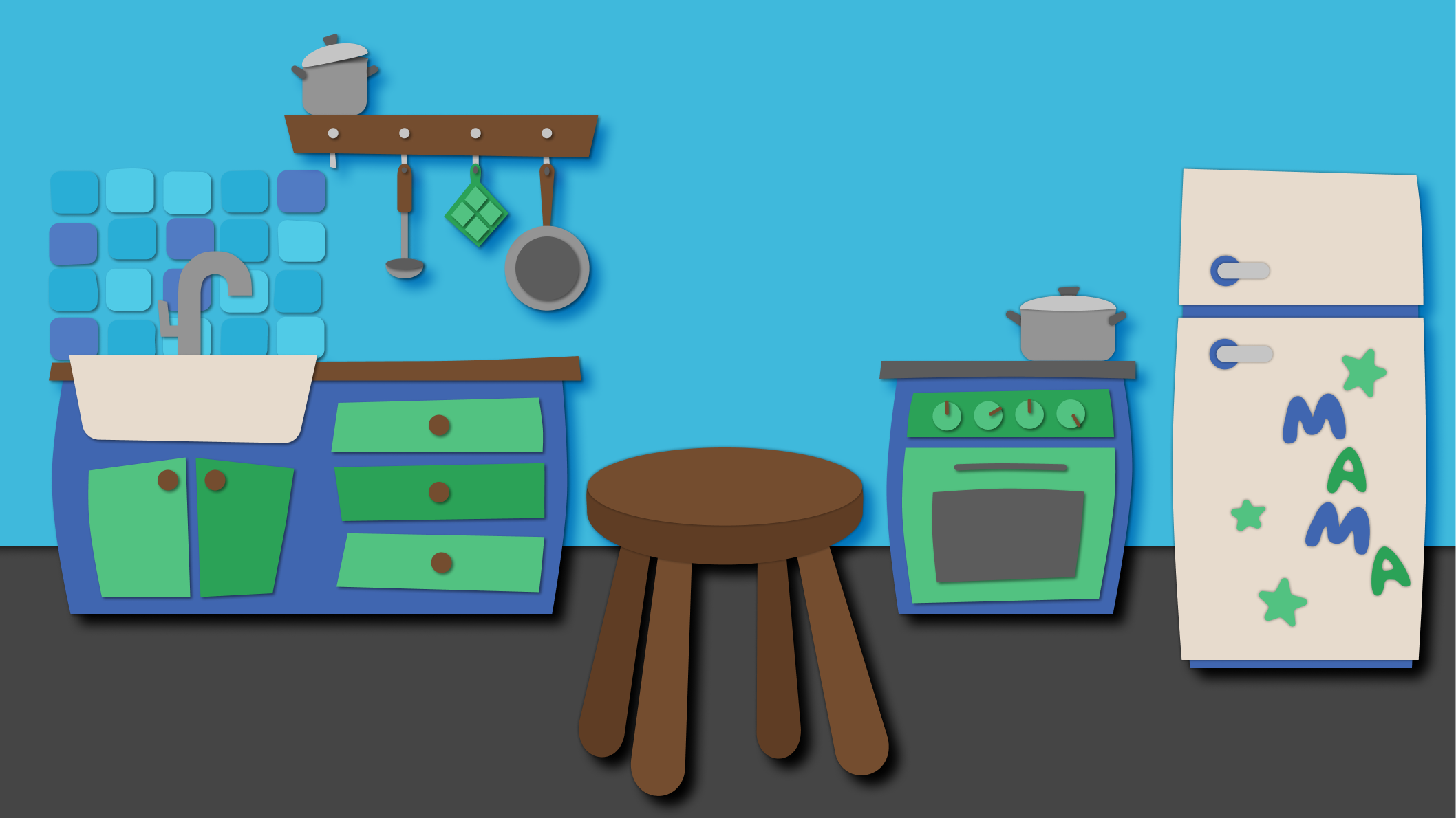 Figure 2: kitchen background