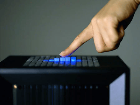 Figure 1&colon; Lumen Shape Display (photograph by Makoto Fujii, courtesy AXIS magazine)