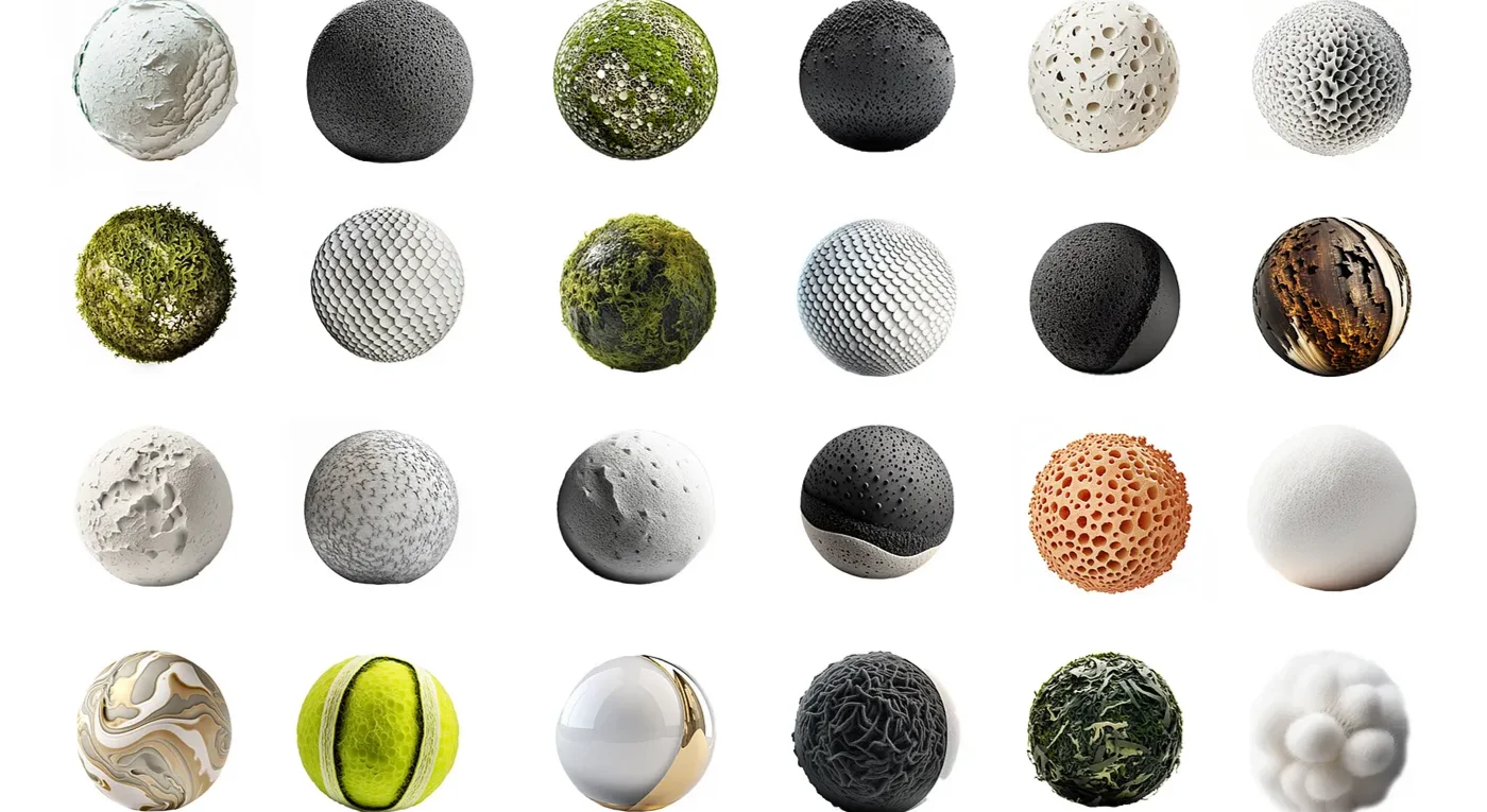 Figure 3&colon; AI-generated materials and digital materiality using prompts by Becerra (2026)